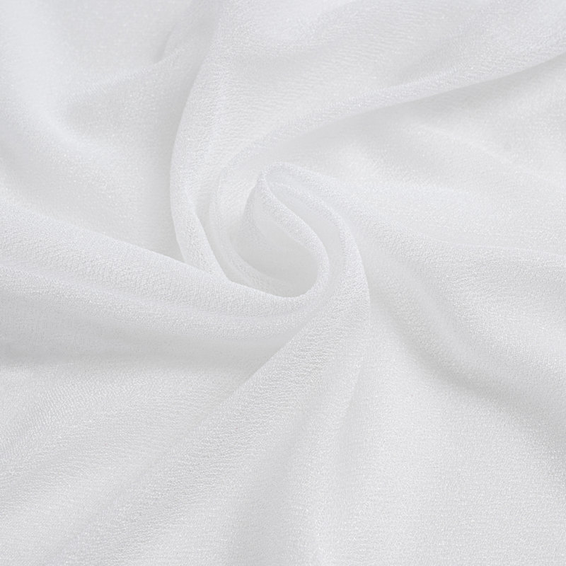 Chiffon Ceiling Draping for Decoration, White, 0.1" H x 360" W x 60" D