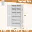 Armoire de rangement en acier avec tablettes réglables et 4 portes