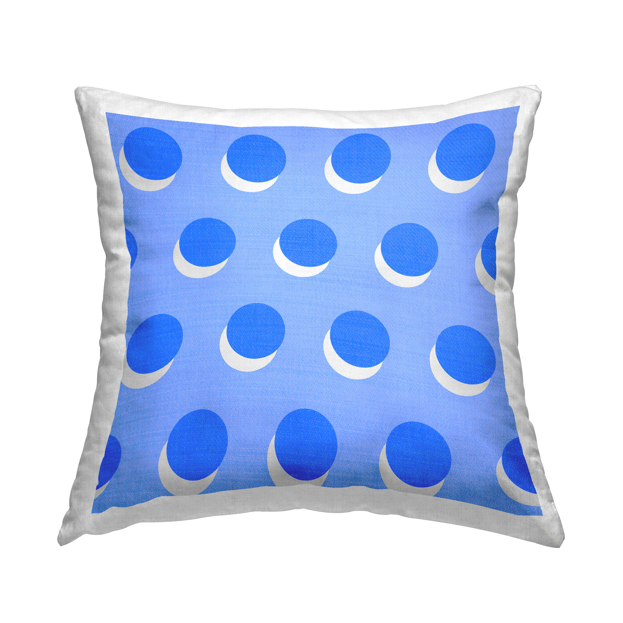 Stupell Industries Layered Blue Polka Dot Circle Shapes Printed Throw