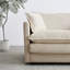 Canapé modulaire beige avec - Design tendance deux, rembourrage en éponge et revêtement respirant