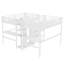 Lit mezzanine simple et simple en métal avec bureau double, armoire, tablettes et prise de courant intégrée-1747329328