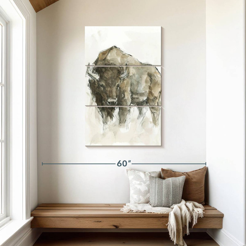 Brampt American Buffalo II, 45" H x 28" W