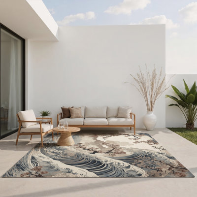 Tapis intérieur et extérieur Sakura Flow
