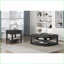 Ensemble de tables basses 3 pièces gris avec faux marbre, design rectangulaire et amp; Assemblage facile pour le salon
