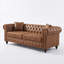 Canapé Chesterfield 85,5 po avec accoudoirs roulés, capitonnage et coussins de salon-132213992