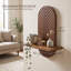 Ensemble de 2 tablettes décoratives murales pour plantes Boho, tablettes flottantes en chêne pour mur-1303636560