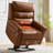  Power Lift Recliner Chair For Elderly With Massage And Heat, Lay Flat Recliner For Big And Tall, Camel-1907805820