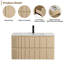 Ensemble de meuble-lavabo mural 36 po avec comptoir, robinet et bonde 36 po-25714901