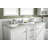 Malbon 60'' Double Bathroom Vanity with Carrara Marble Top-1539006229