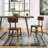Lazro Commercial Grade Rustic Antique Industrial Style Wood Dining Chair-280033802
