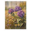 Hortensias dans un champ ensoleillé I - impression d'hortensias sur bois de pin naturel-823426582