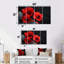 «Sager - Pansies», ensemble d'art sur toile-107606177