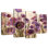 Harnek rose et fleurs mauves