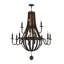 Barrel Stave Madera 12 - Light Chandelier