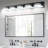 Black 5-Light Dimmable LED Vanity Light with 360° Rotatable Lamp Heads for Bathroom, Vanity, Mirror, and Living Room-360312585-360312590