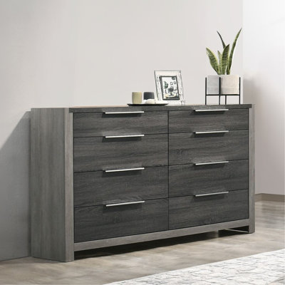 Commode moderne 1Pc avec 8 tiroirs de rangement et meubles de chambre à coucher en bois