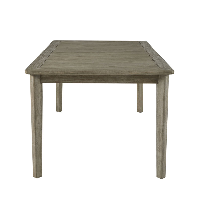 Woodlawn Teak Dining Table, Oyster Teak, 40" W x 84" L x 31" H