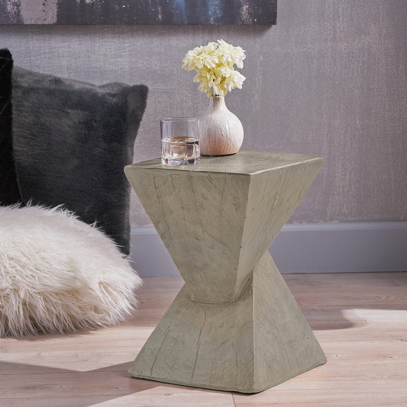 Table d'appoint moderne - Élégante table de bout compatible avec le salon, la chambre à coucher ou le bureau - Mobilier de maison polyvalent avec design et fabrication robuste, couleur gris clair