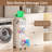 4 Tier Slim Rolling Storage Cart With Pull-Out Baskets, Narrow Sliding Storage Laundry Cart, Slim Laundry Rolling Cart Between Washer And Dryer Storage (White)