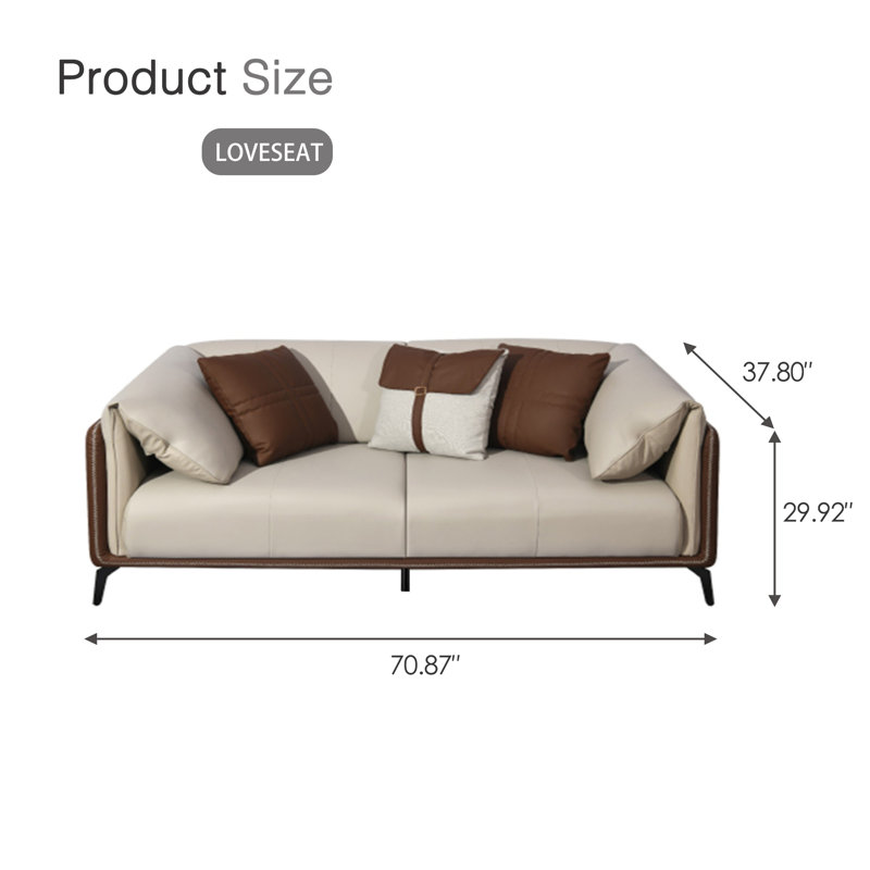 Euphemios 3 - Piece Faux Leather Living Room Set