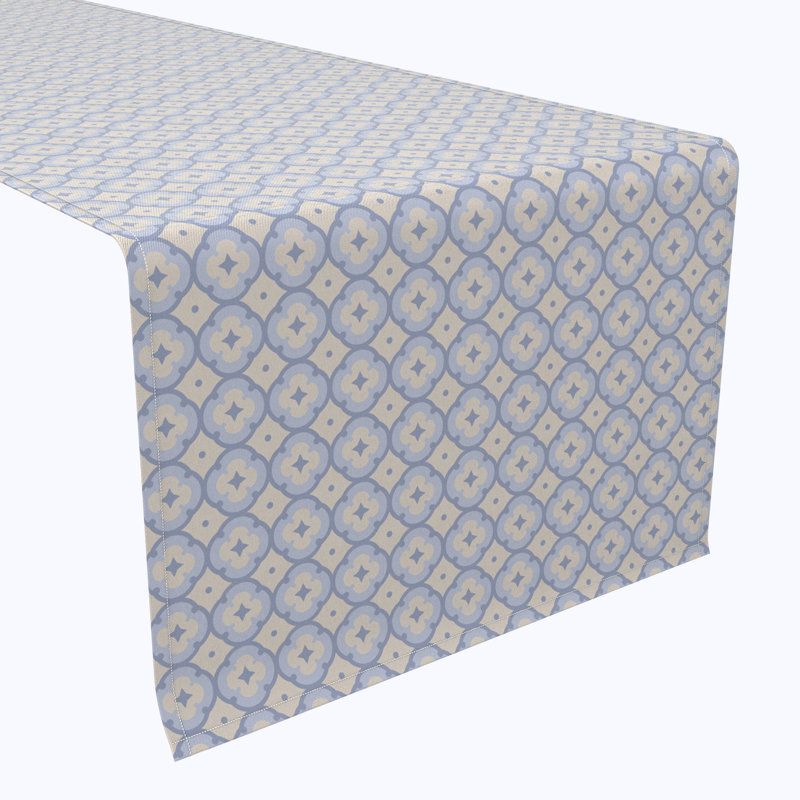 Geometric Décor Cotton Runners, 108" x 16"