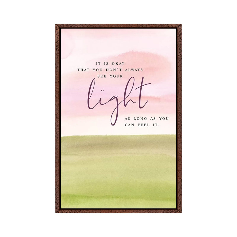 It Is Ok by Stephanie Ryan - Painting on Canvas, 101.6cm H x 66.04cm W x 3.81cm D, Classic Brown Wood Floater Framed