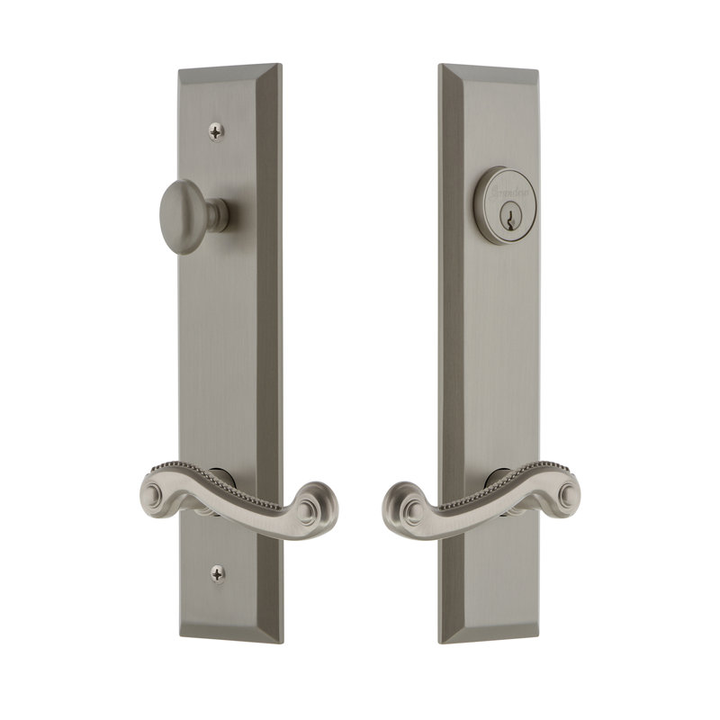 Ensemble de vestibule Fifth Avenue, 2,375 po, Nickel satiné, À droite