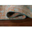 Tapis bleu en laine noué à la main de conception unique 2 pi 0 po x 3 pi 10 po New Age