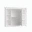 Armoire de toilette murale avec miroir, rangement et étagères ouvertes-286092089