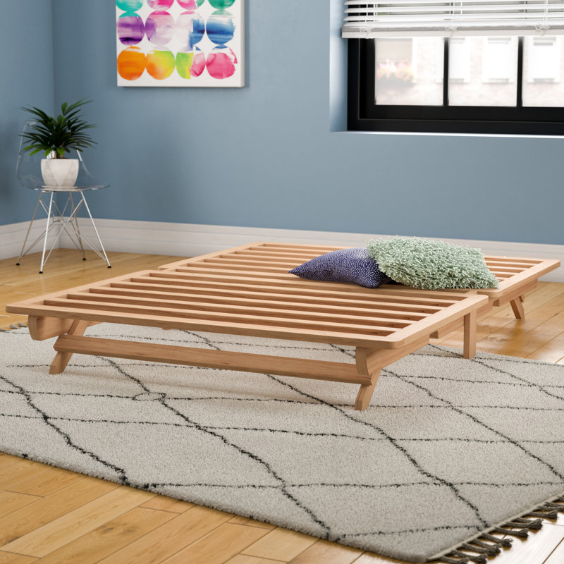 Aideliz Solid Wood Bed, Twin XL