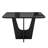 Compact Italian Style Dining Table for 4 with Painted Glass top and Elegant Wood Base-1316924809-1316924822