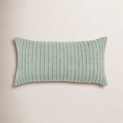 Leifsson Striped Cotton Blend Reversible Throw Pillow