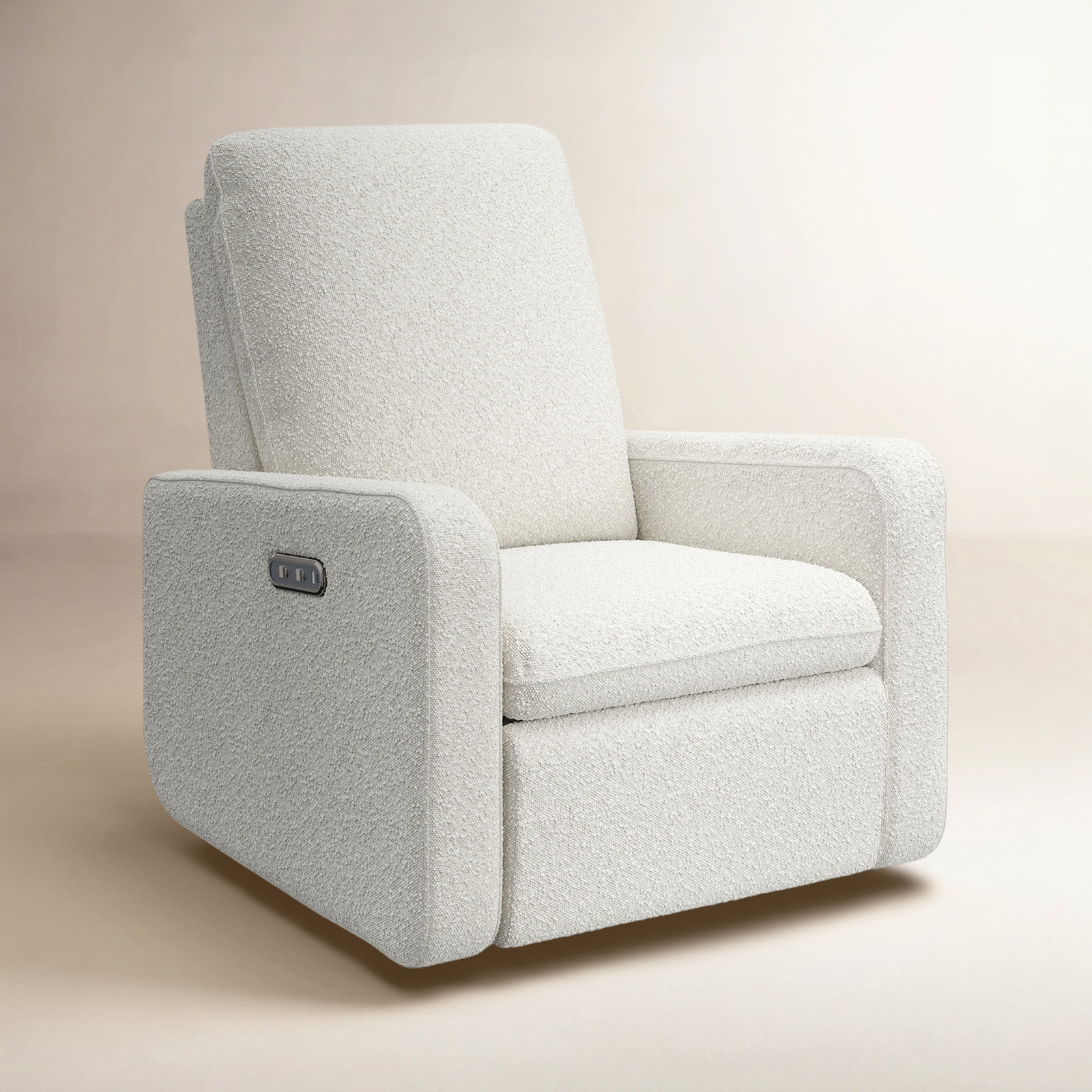 Teddi Swivel Nursery Chair, Ivory Boucle