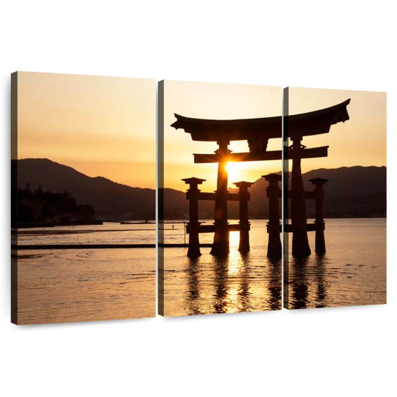 Sebbie Miyajima Torii Sunset, 48" H x 74" W