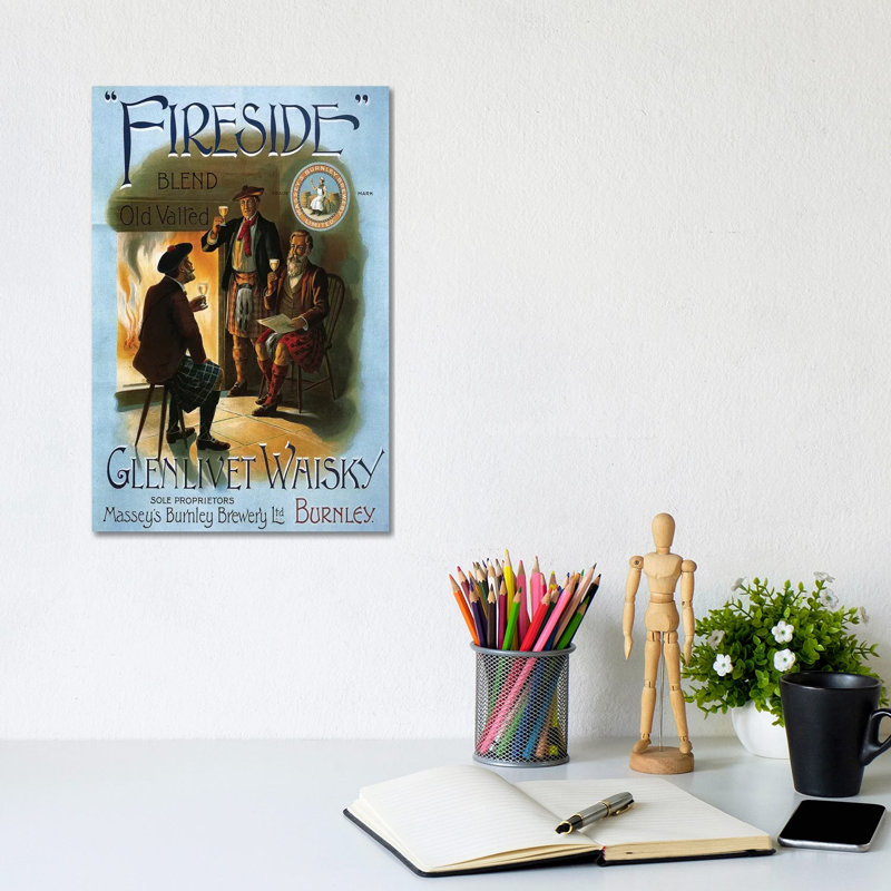 1904 Glenlivet Whisky Poster by The Advertising Archives - Wrapped Canvas Print, 20.32 cm H x 30.48 cm W