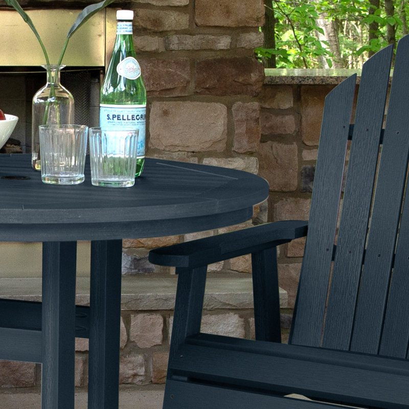 Anette 2-Person 36" Round, Counter-Height Dining Set, Federal Blue