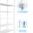 Nergiz 84.25" H x 47.25" W x 17.72" D Height - Adjustable 7-Tier Steel Shelving Unit with Wheels-431938477