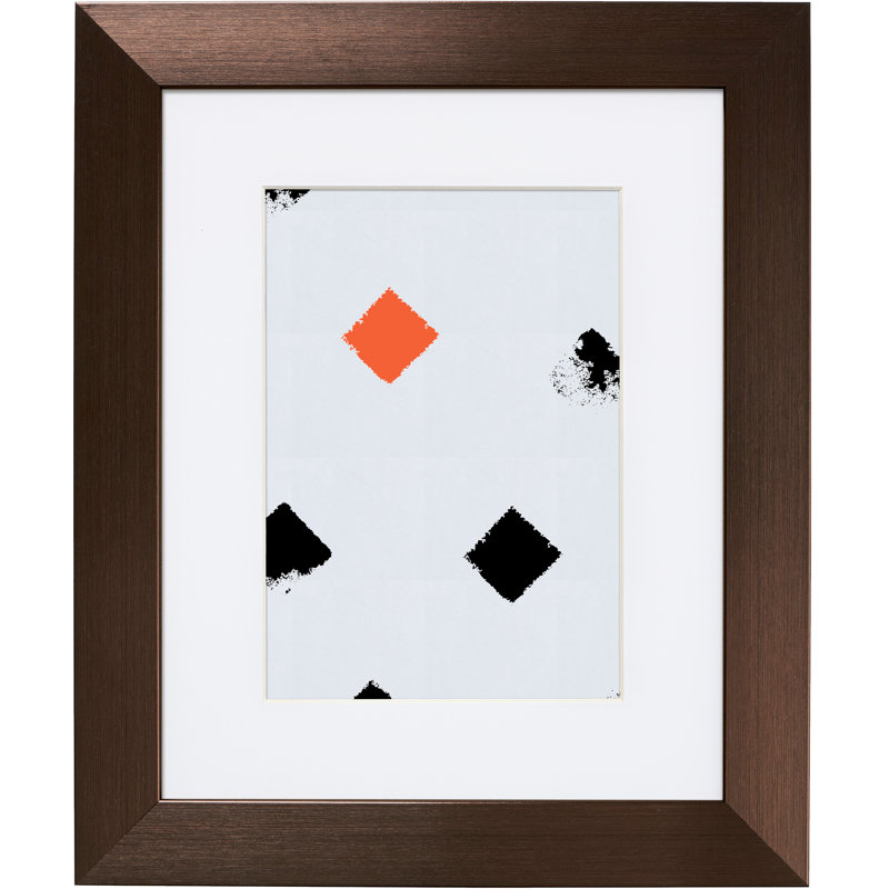 Exline Picture Frame with Mat, Bronze, 8" x 12" Matted to 5" x 7"