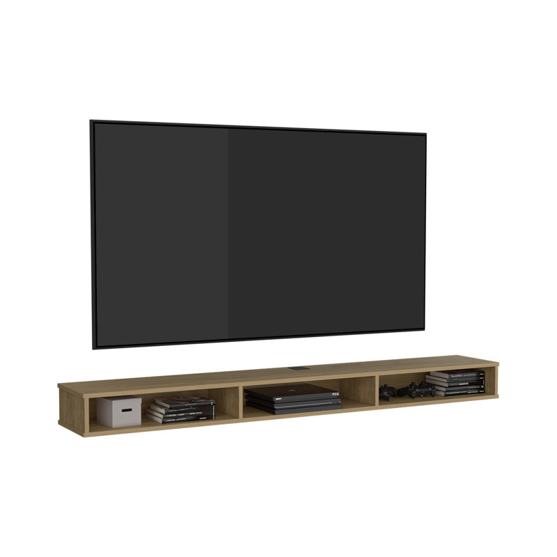 Northport Tv Stand, 3 Shelves, Natural Oak - Tv Stand