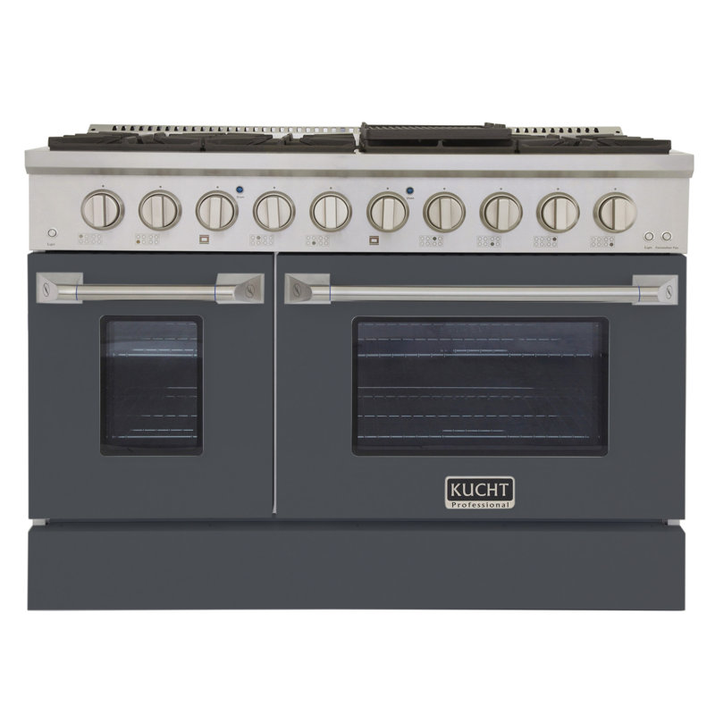 48" 6.7 Cu. ft Freestanding Gas, Liquid Propane, Cement Gray