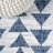 Anatolia Modern Tribal Geometric Blue/Ivory Indoor/Outdoor Rug-931806106