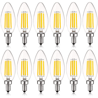 5 Watt (40 Watt Equivalent), B11 LED, Dimmable Light Bulb, E12/Candelabra Base