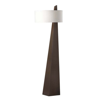 Obelisk 63" Linen Floor Lamp