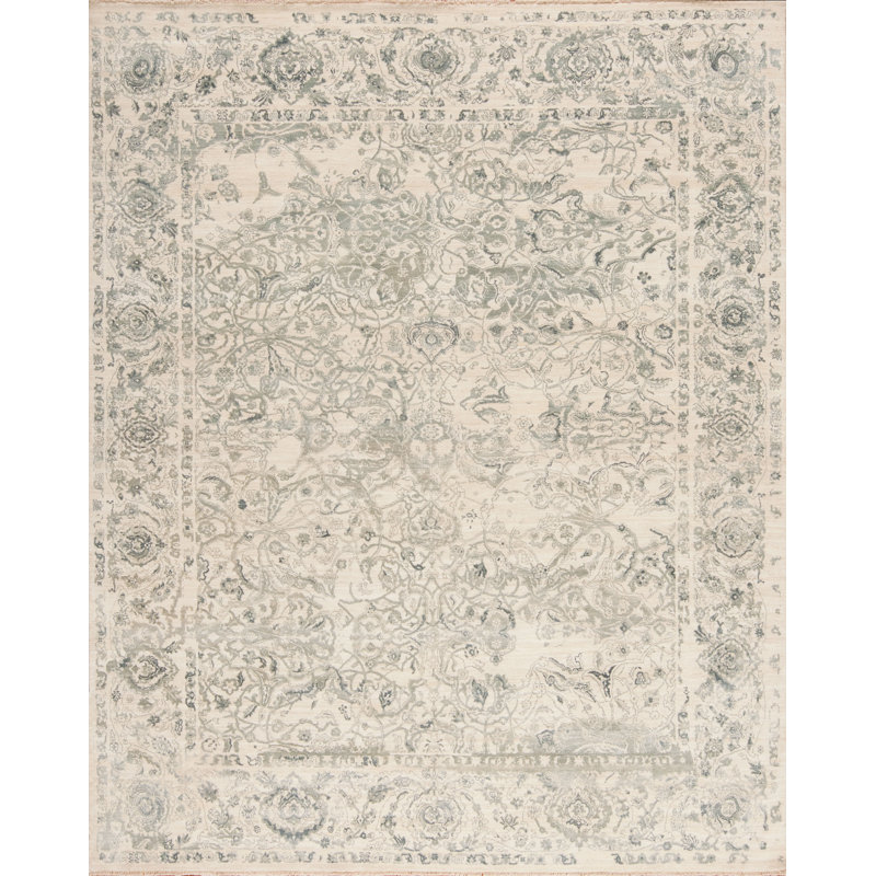 Amour Hand Knotted Area Rug, Rectangle 8' x 10'