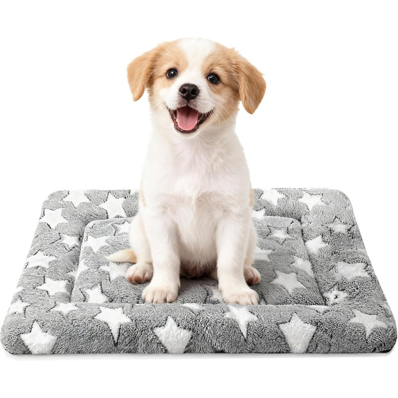Comfortable Kennel Pad – Multi-Purpose Crate Bed For Dogs & Cats, Soft Support (Gray)