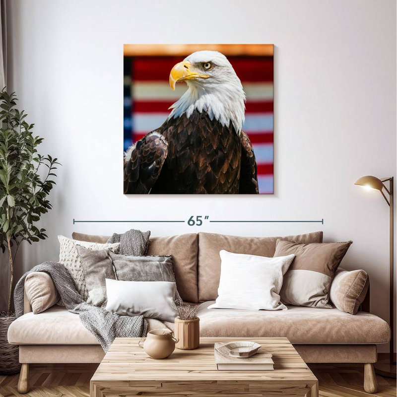 Brampt Mighty US Bald Eagle, 39" H x 39" W