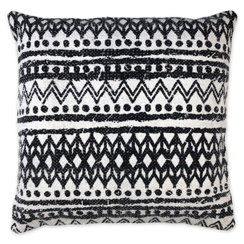 Housse de coussin carrée 100% coton aquilar