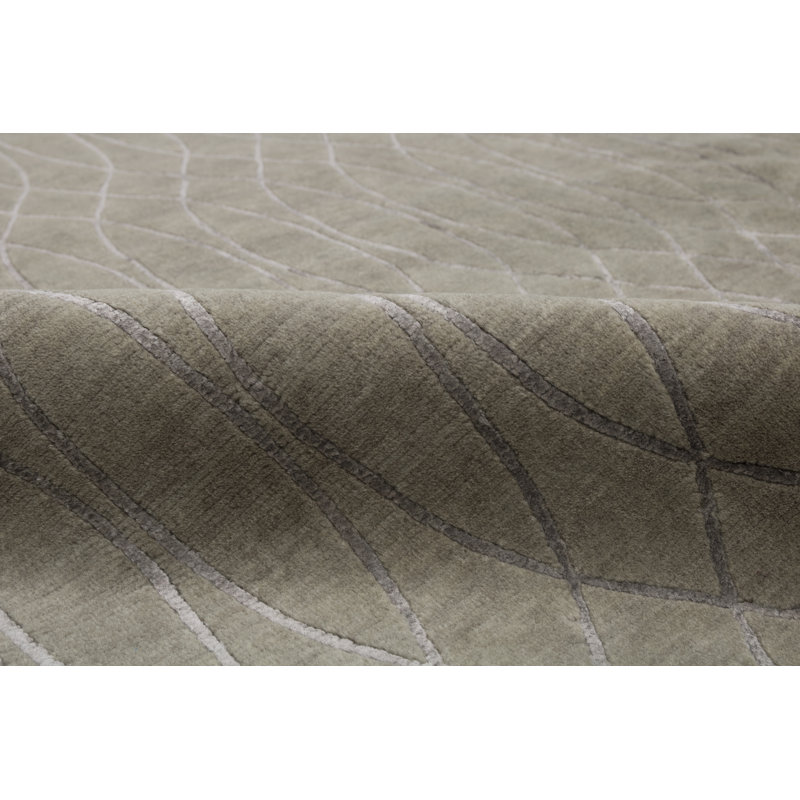 Abstract Area Rug in Green