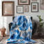 Shibori Splash Delight - Couverture sherpa de qualité supérieure 1 pièce-1389081418