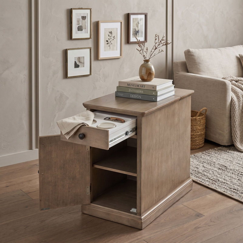 End Table, AntiqueBrown
